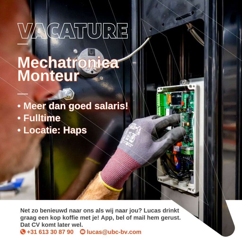 Vacaturefoto Mechatronica monteur Aluconnect